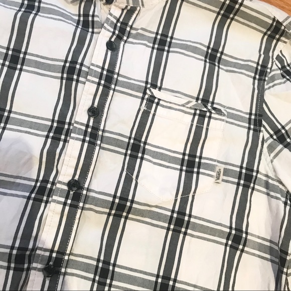 VANS Short Sleeve Plaid Button Down - Picture 3 of 8